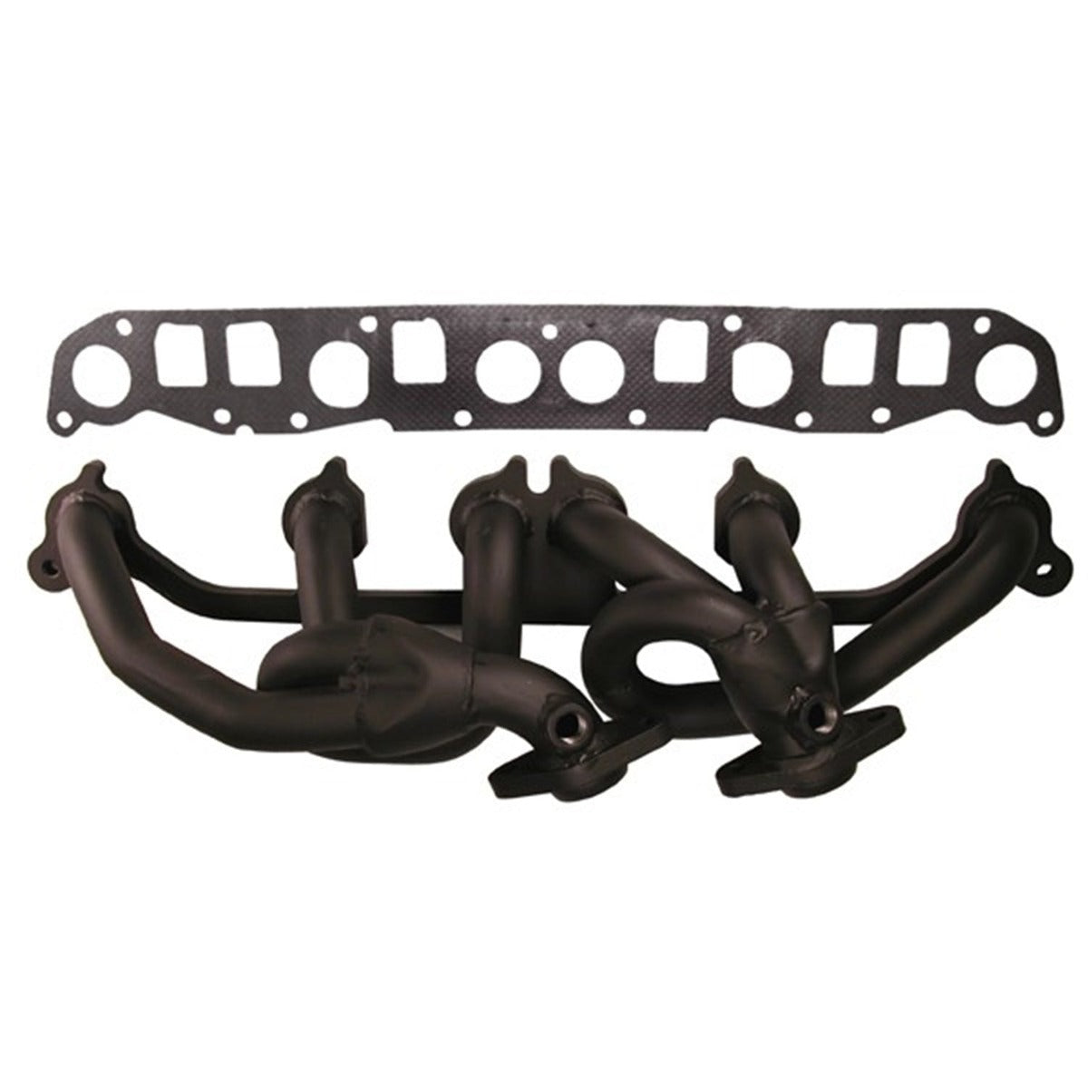 Rugged Ridge 17660.02 Header; Steel; Black; 4.0L; 99-06 Jeep Models XJ/ZJ/TJ