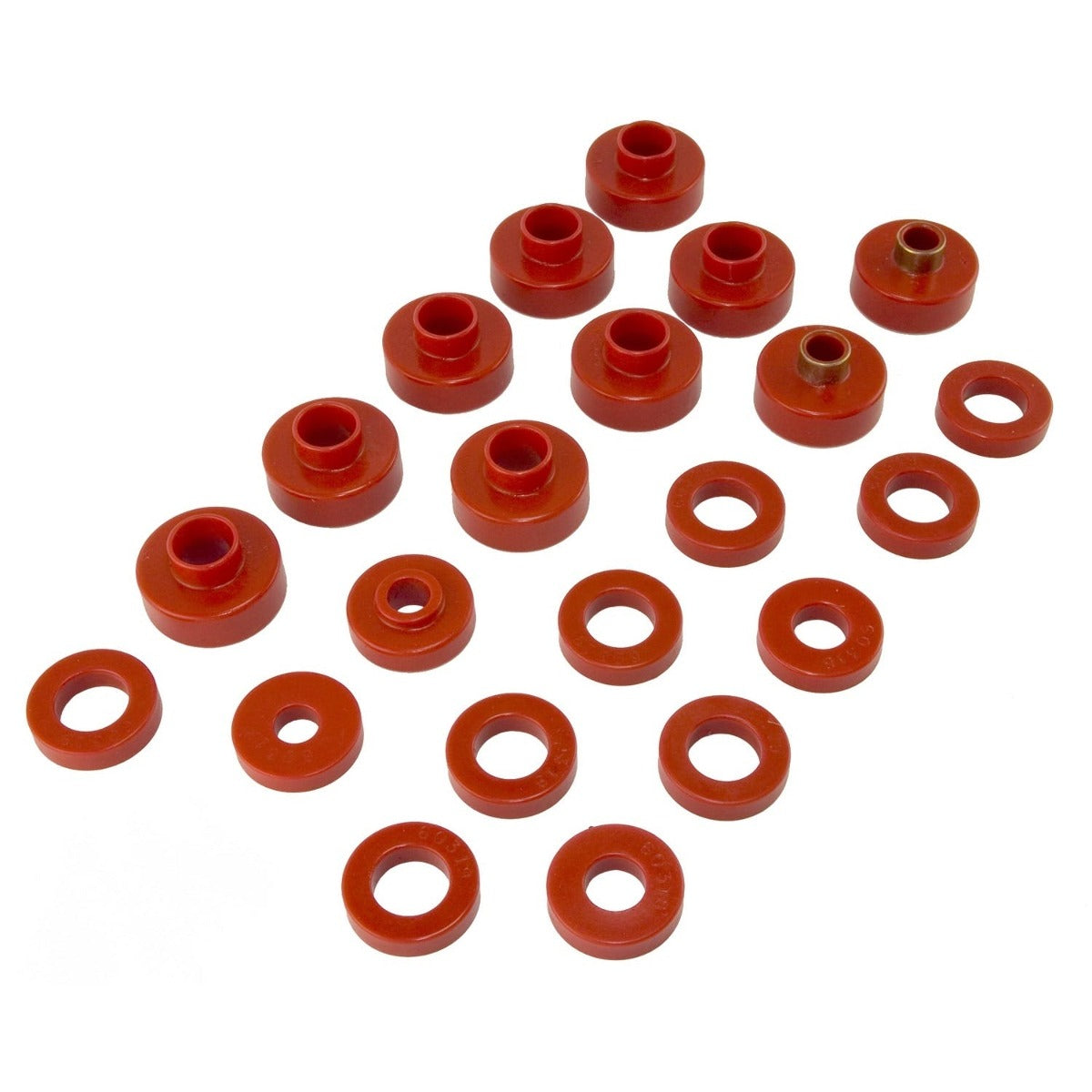 Rugged Ridge 18351.02 Body Mount Kit, Red, 22 Pieces