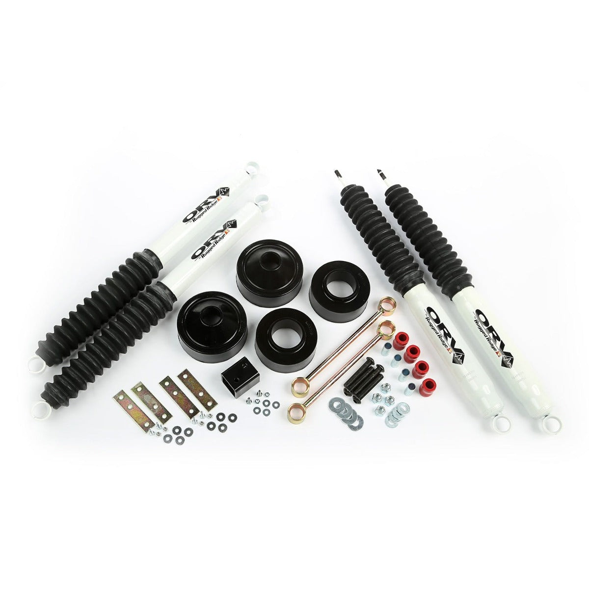 Rugged Ridge 18360.22 Spacer Lift; 1.75 Inch; w/Shocks; 07-17 Jeep Wrangler JK