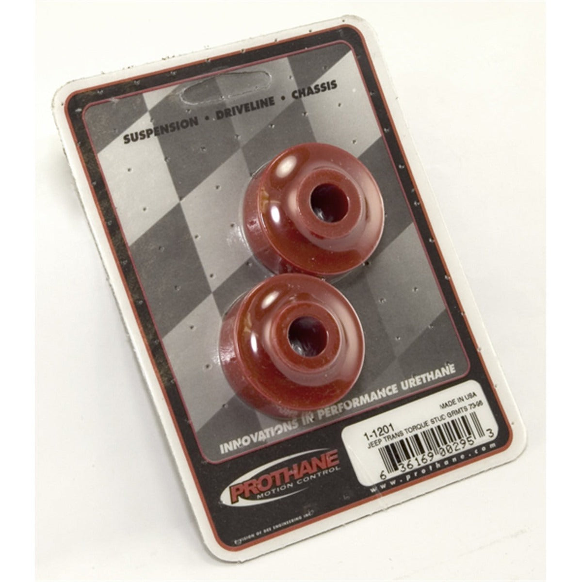 Rugged Ridge 18369.01 Bushing Poly Stab Pair Red; 72-95 Jeep CJ/Wrangler YJ