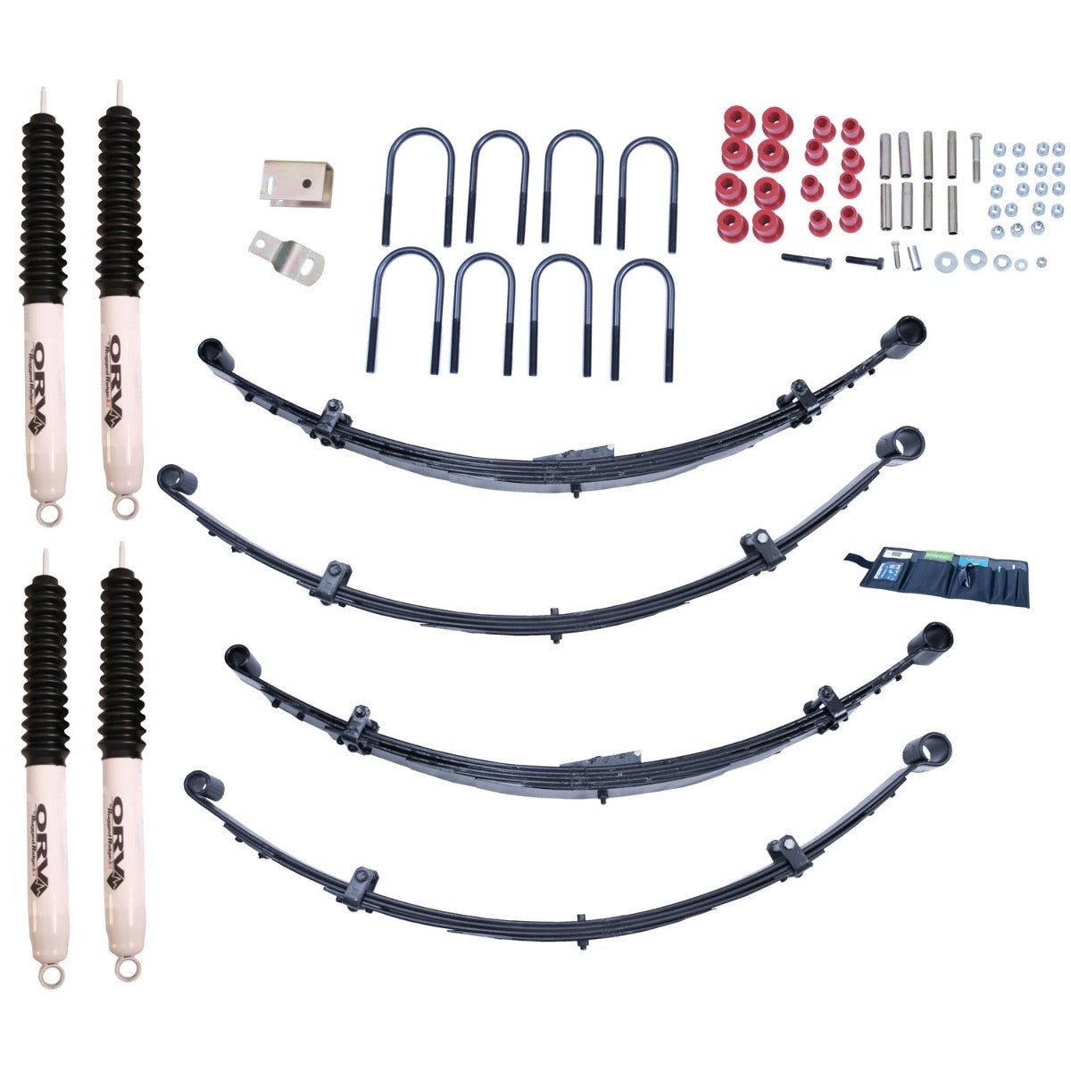 Rugged Ridge 18415.25 4 Inch Lift Kit with Shocks; 87-95 Jeep Wrangler YJ