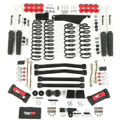 Rugged Ridge 18415.60 4 Inch Lift Kit with Shocks; 07-17 Jeep Wrangler JK