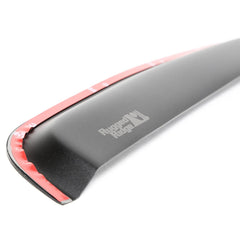 Rugged Ridge 81349.08 Front Window Visors; Matte Black; Channel; 99-14 Ford F-250-F-550 Crew