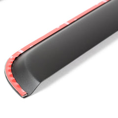 Rugged Ridge 81349.88 Rear Window Visors, Matte Black, Channel