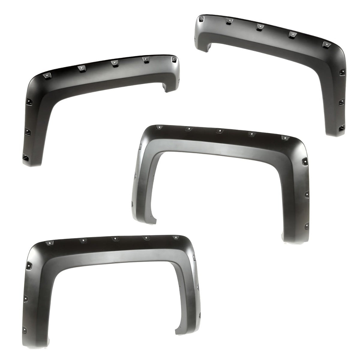 Rugged Ridge 81630.22 Fender Flare Kit; Black; 14-17 Chevrolet Silverado 1500 Long Bed