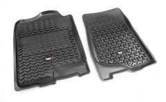 Rugged Ridge 82901.01 Floor Liners; Front; Black; 07-14 GM Fullsize Pickup/SUV