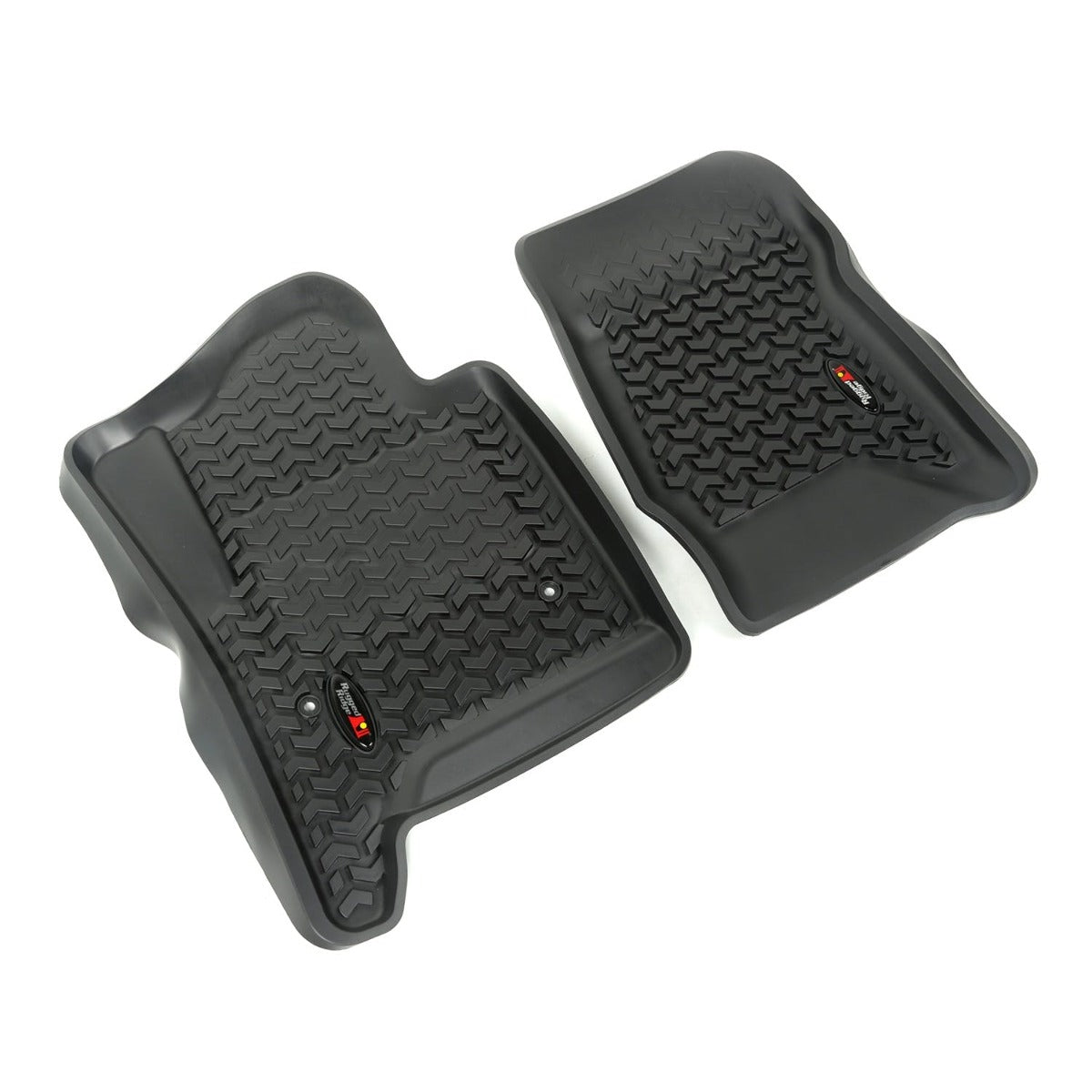 Rugged Ridge 82901.04 Floor Liners; Front; Black; 14-17 GM SUV/1500/2500/3500 Pickup