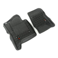 Rugged Ridge 82901.04 Floor Liners; Front; Black; 14-17 GM SUV/1500/2500/3500 Pickup