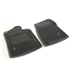 Rugged Ridge 82901.21 Floor Liners; Front; Black; 07-13 GM Regular Cab Pickup