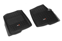 Rugged Ridge 82902.01 Front Floor Liners, Black