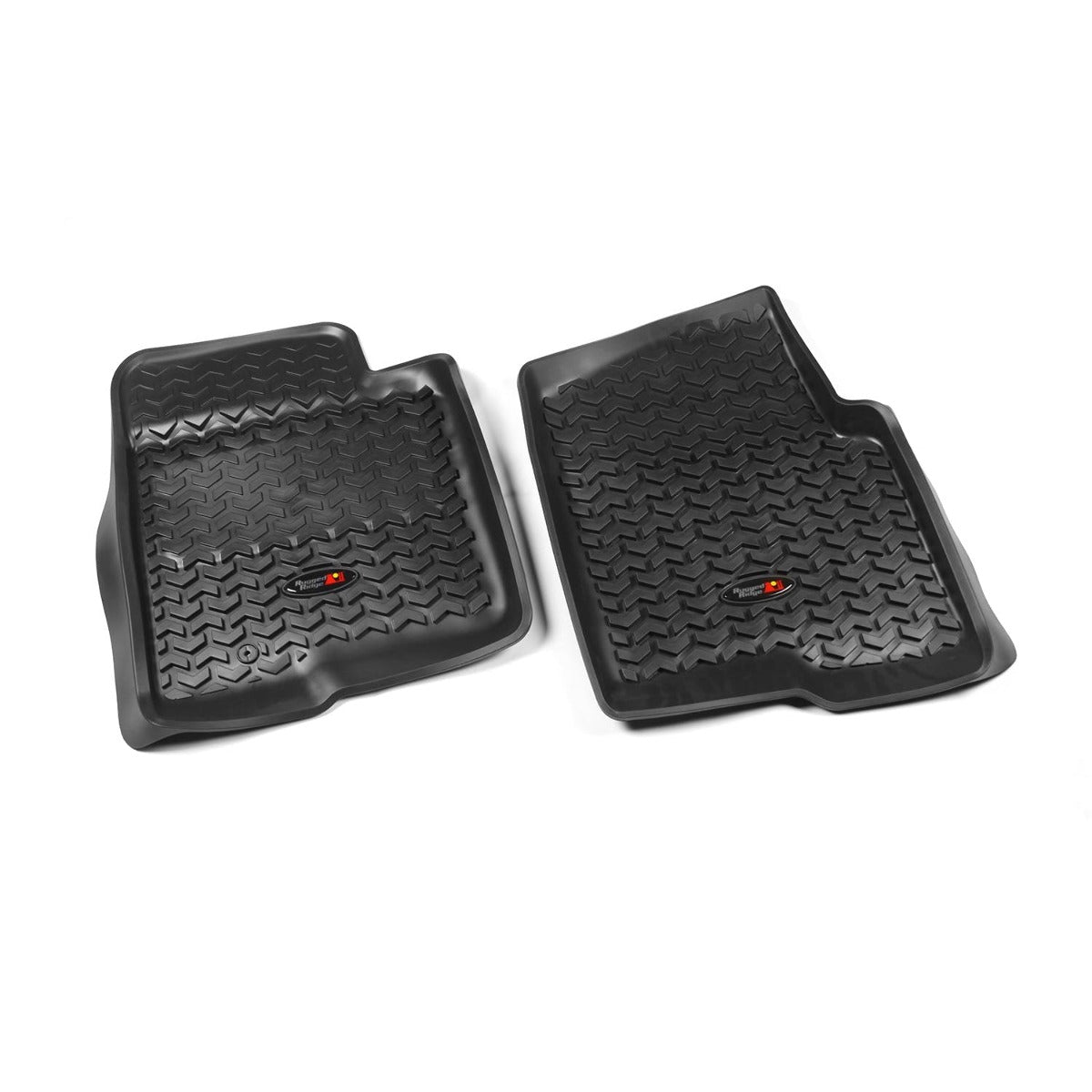 Rugged Ridge 82902.03 Front Floor Liners, Black