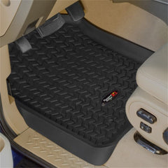 Rugged Ridge 82902.30 Floor Liners; Front; Black; 12-16 Ford F-250/F-350 Reg/Ext/SuperCrew