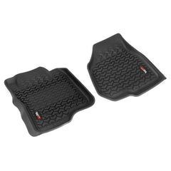 Rugged Ridge 82902.30 Floor Liners; Front; Black; 12-16 Ford F-250/F-350 Reg/Ext/SuperCrew