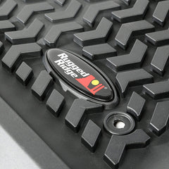 Rugged Ridge 82902.33 Floor Liners; Front; Black; 15-17 Ford F-150