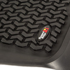 Rugged Ridge 82902.40 Floor Liners; Front; Pair; Black; 17-Ford F-250