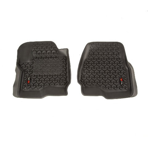 Rugged Ridge 82902.40 Floor Liners; Front; Pair; Black; 17-Ford F-250