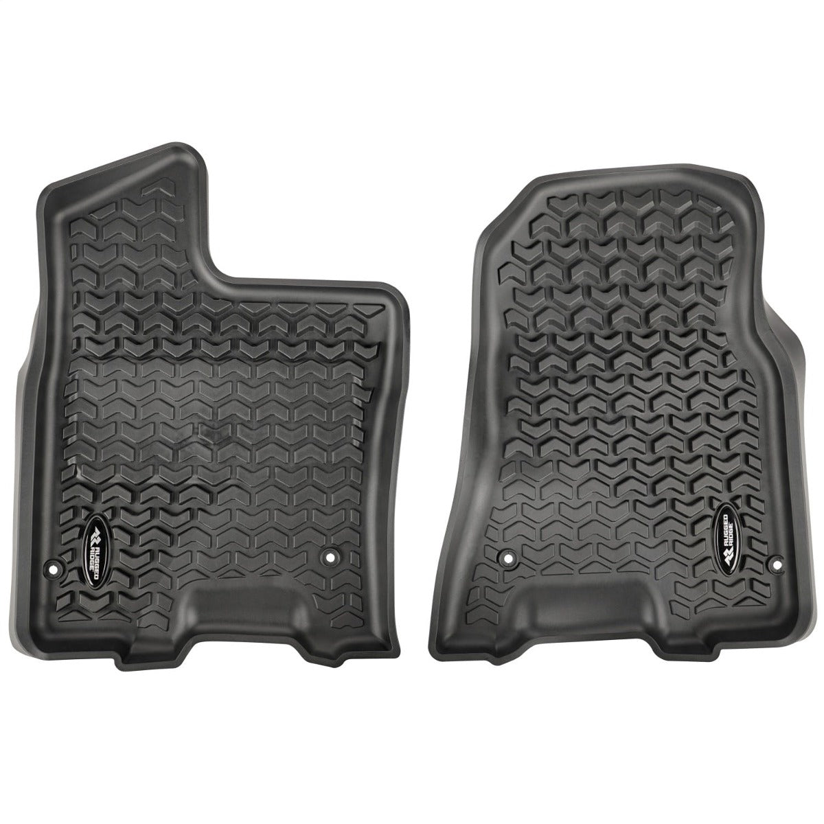Rugged Ridge 82903.13 Floor Liner Set, Front, Pair, Black