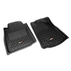Rugged Ridge 82904.10 Front Floor Liners, Black