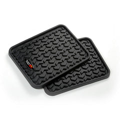 Rugged Ridge 82950.01 Floor Liners; Rear; Black; Pair; Universal