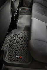Rugged Ridge 82951.11 Floor Liners; Rear; Black; 07-13 Silverado/Sierra 1500 Extended