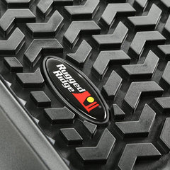 Rugged Ridge 82952.15 Floor Liner; Rear; Black; 15-17 Ford F-150 Crew Cab