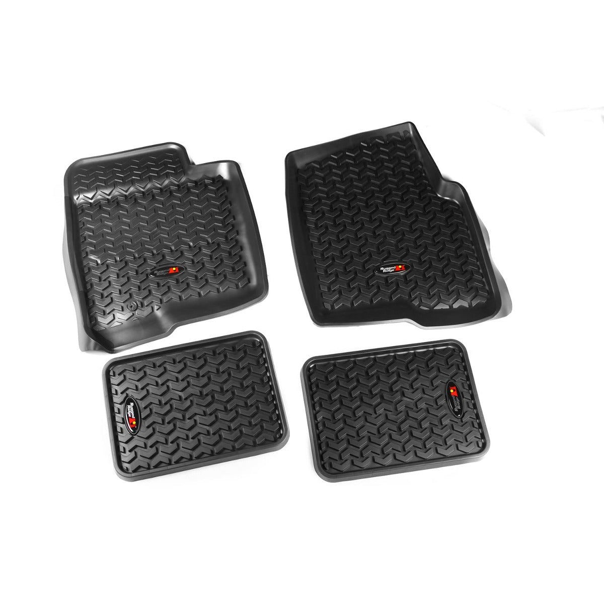 Rugged Ridge 82987.23 Floor Liners Kit, Black
