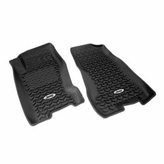 Rugged Ridge DMC-12920.27 Floor Liners; Front; Black; Jeep Logo; 99-04 Jeep Grand Cherokee WJ