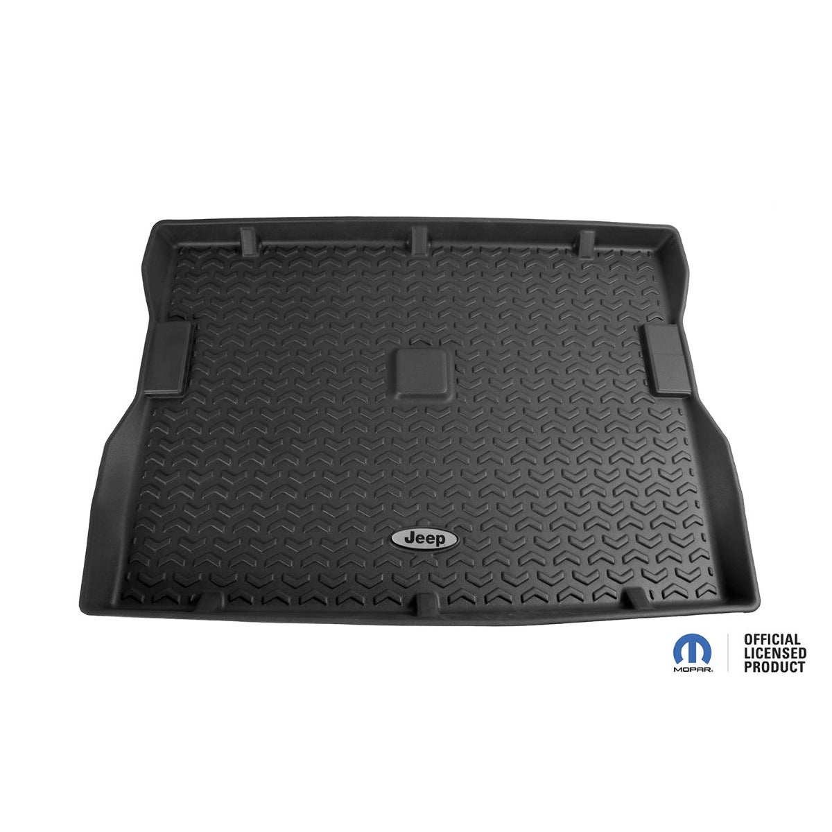 Rugged Ridge DMC-12975.22 Cargo Liner; Black; Jeep Logo; 76-95 Jeep CJ7/Wrangler YJ