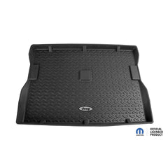 Rugged Ridge DMC-12975.22 Cargo Liner; Black; Jeep Logo; 76-95 Jeep CJ7/Wrangler YJ