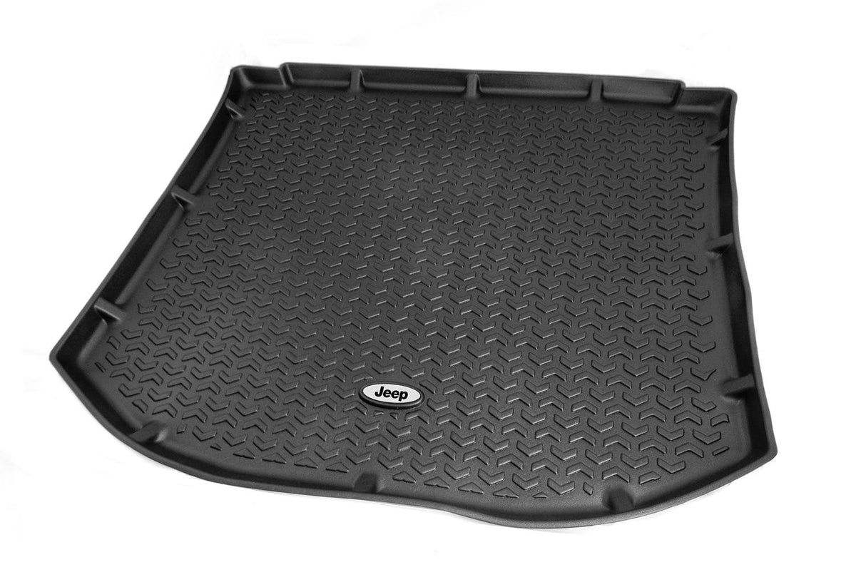 Rugged Ridge DMC-12975.31 Cargo Liner, Black, Jeep Logo