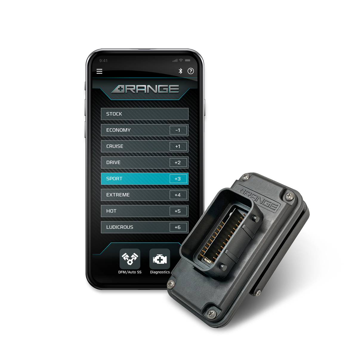 Range Technology DFM Pro with Bluetooth for 2021-2026 GM SUV and 2022.5-2026 GM 1500 Truck V8 RA010