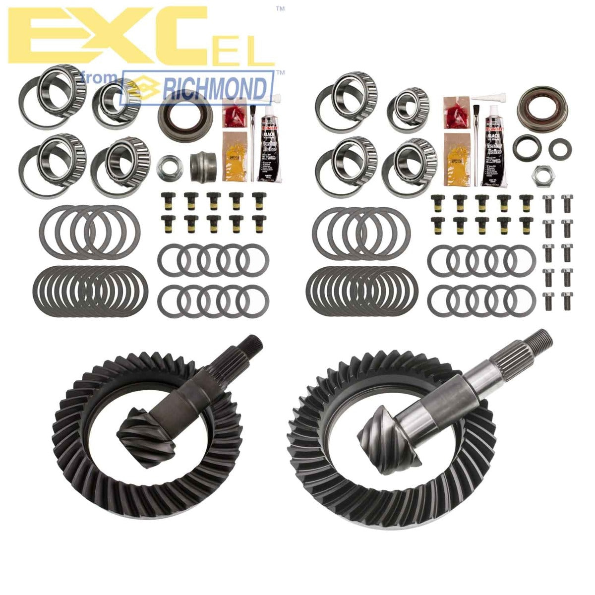 Excel XLK-5007 Differential Ring and Pinon Front and Rear Complete Kit