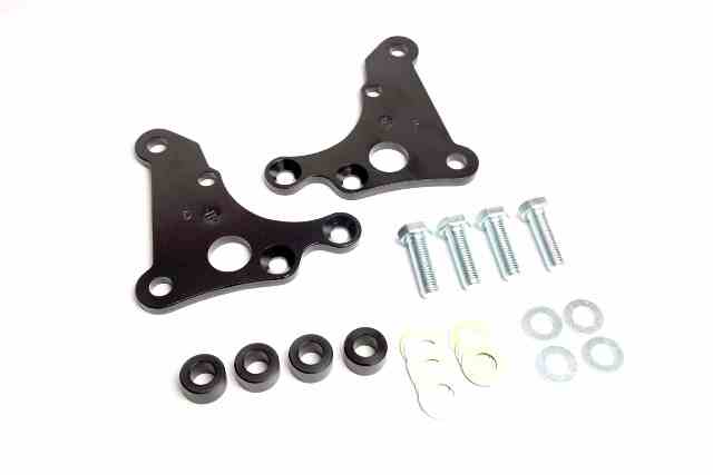 Ridetech 11009546 C5/C6 caliper brackets for Ridetech AFX C7 hub spindles.