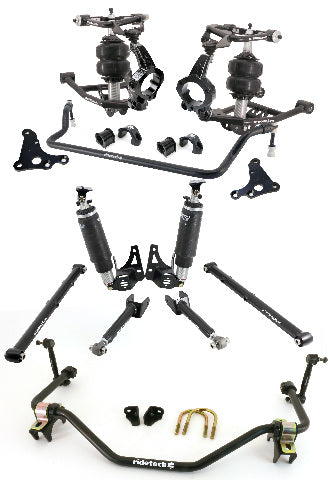 Ridetech 11240297 HQ Air Suspension System with hub spindles for 1968-1972 GM A-Body.