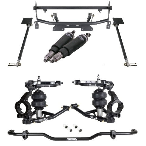 DISCONTINUED - Ridetech 11260295 HQ Air Suspension System with hub spindles for 1973-1974 Nova.
