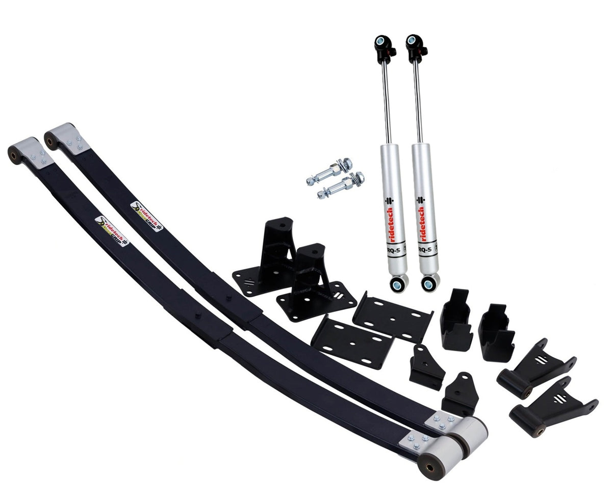 Ridetech Composite leaf springs and RQ-S shocks for 1973-1987 C10 11364813