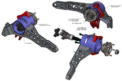 Ridetech 11537251 Rear trailing arms only for C7 hubs, 1963-1979 Corvette.