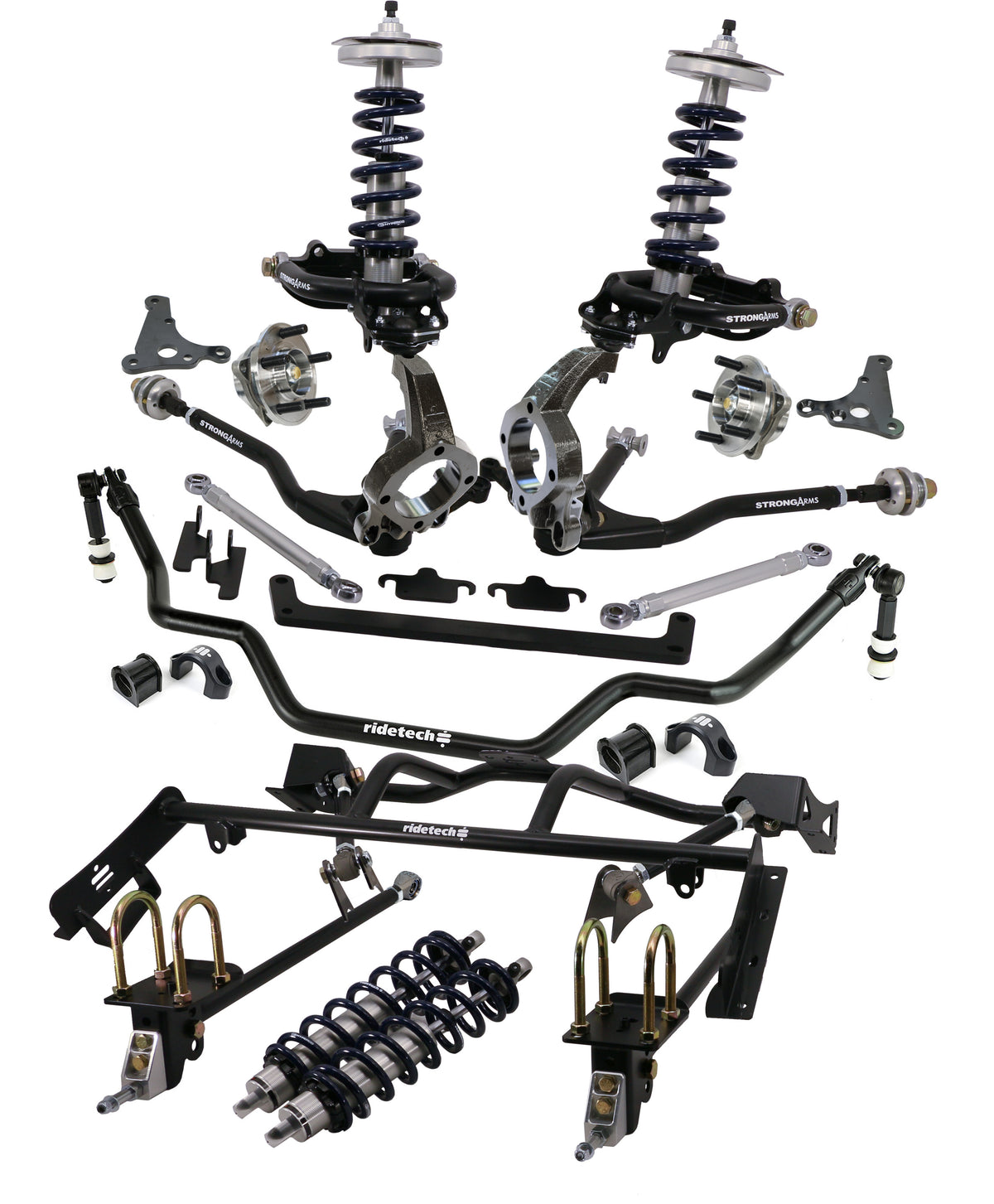 Ridetech 12090203 HQ Coil-Over System with hub spindles for 1964-1966 Mustang.