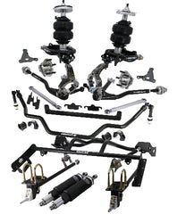 Ridetech 12090296 HQ Air Suspension System with hub spindles for 1964-1966 Mustang.