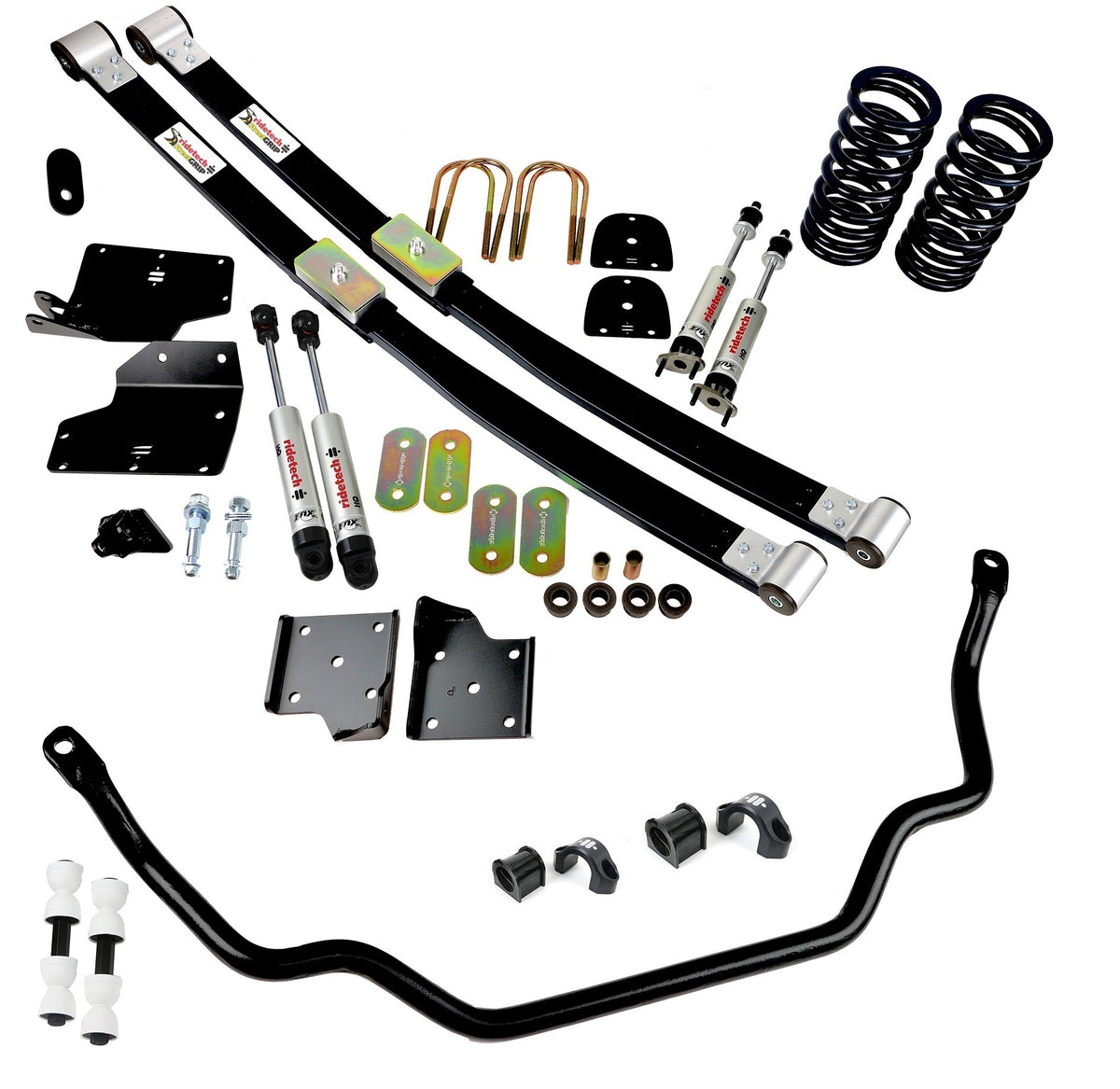 Ridetech 12105112 StreetGrip system for 1967-1970 Mustang with big block. No bushings or shafts.