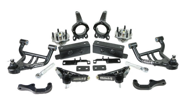 Ridetech 12122650 Front SLA Suspension System for 1979-1993 Mustang with aftermarket k-member.