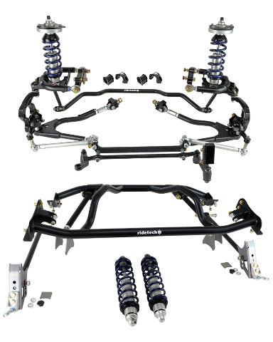 Ridetech 12280203 HQ Coil-Over System with hub spindles for 1961-1965 Falcon.
