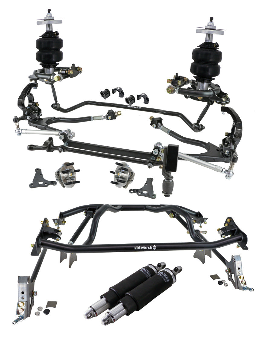 Ridetech 12280296 HQ Air Suspension System with hub spindles for 1961-1965 Falcon.