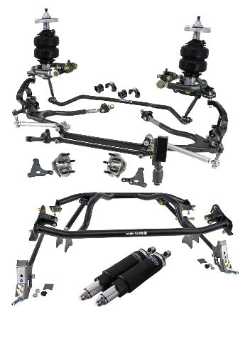 Ridetech 12280296 HQ Air Suspension System with hub spindles for 1961-1965 Falcon.