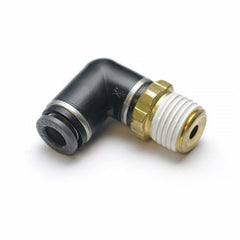 Ridetech Airline Fitting, Swivel Elbow. 1/8" NPT to 1/4" Airline. 31952201