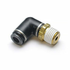Ridetech Airline Fitting, Swivel Elbow. 3/8" NPT to 3/8" Airline. 31956600