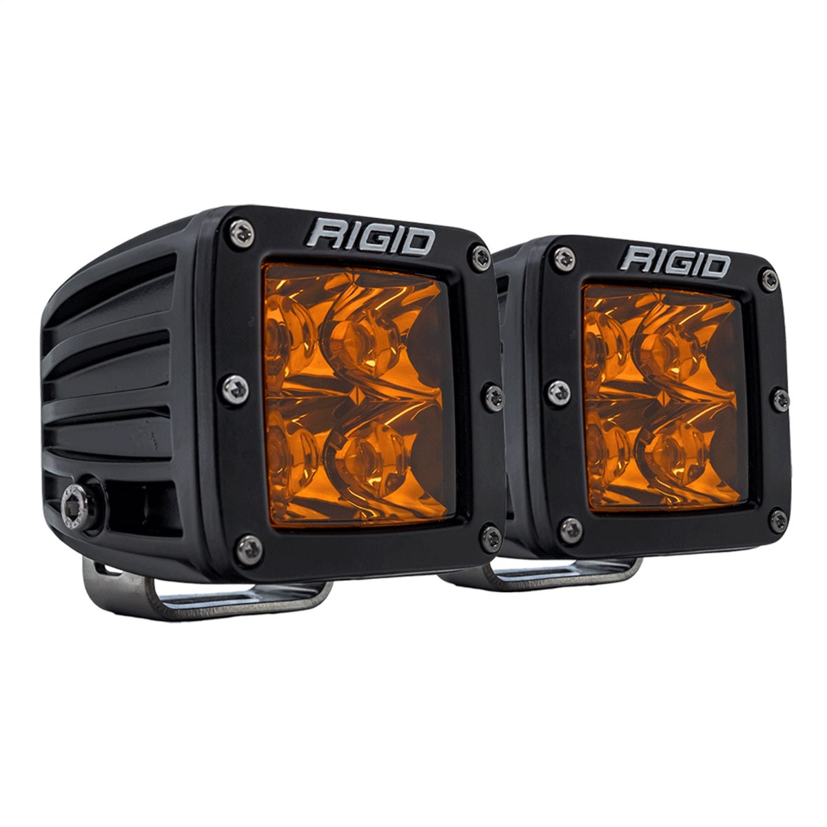 RIGID Industries D-Series PRO Spot Lights with Amber PRO Lens, Pair 20252