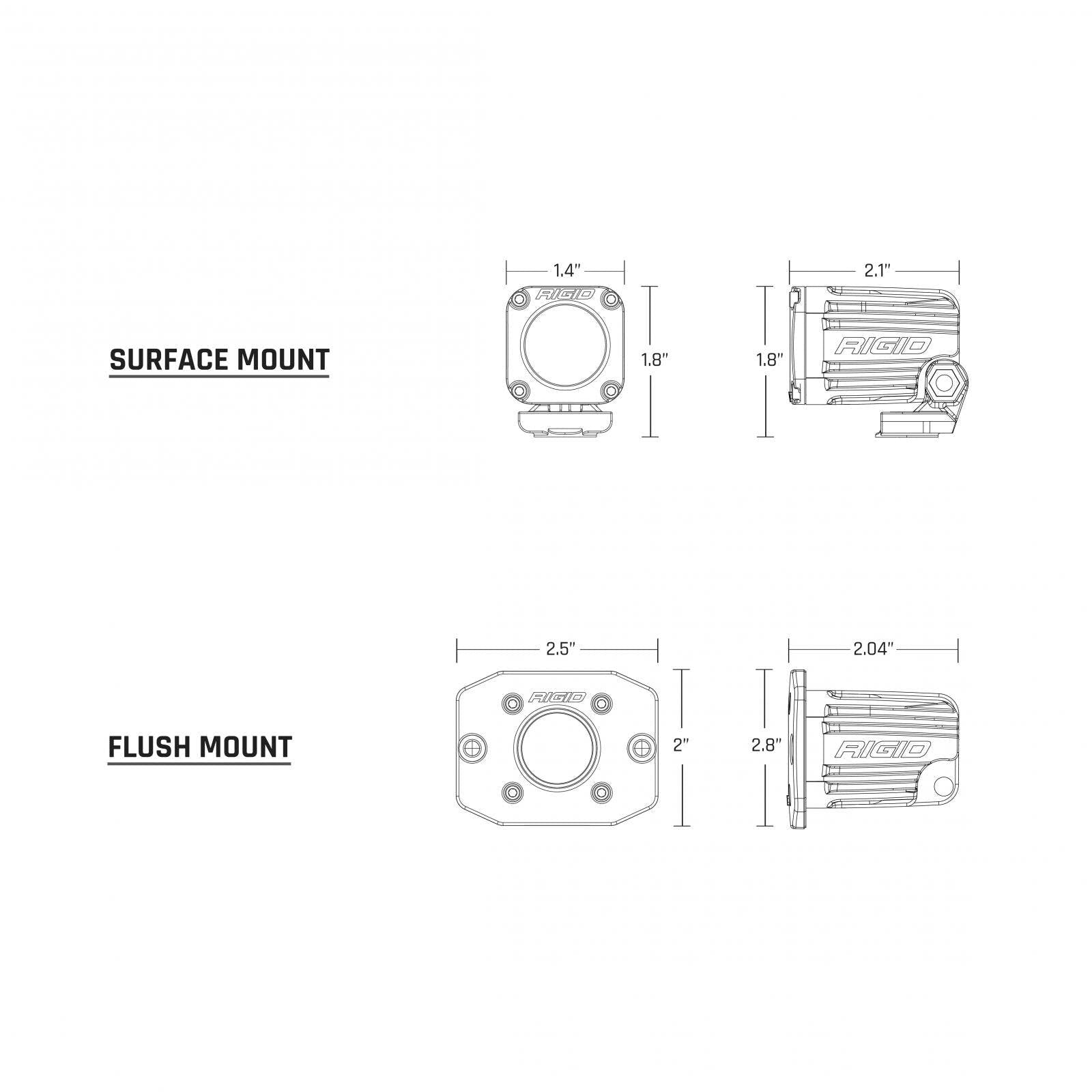 RIGID Industries 20741 IGNITE BIKE KIT; FLOOD