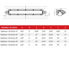 RIGID Industries 220603 RIGID Radiance Plus SR-Series LED Light, 8 Option RGBW Backlight, 20 Inch