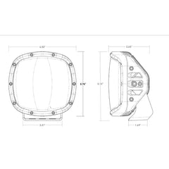 RIGID Industries Adapt XP LED Light with Amber PRO Lens, Pair 300515
